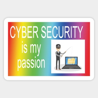 cyber!!! security!!! is my passion Sticker